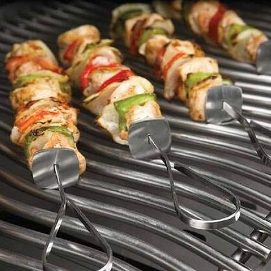 Stainless steel shish kebab 6 skewers set
